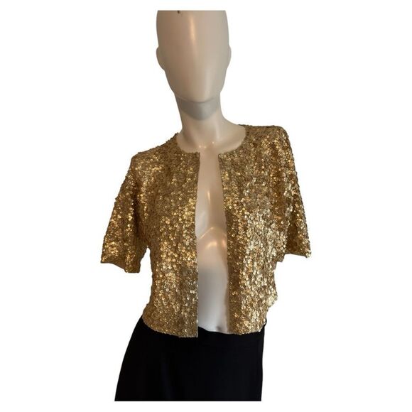 Vintage Gold Sequin Women's - Picture 1 of 7